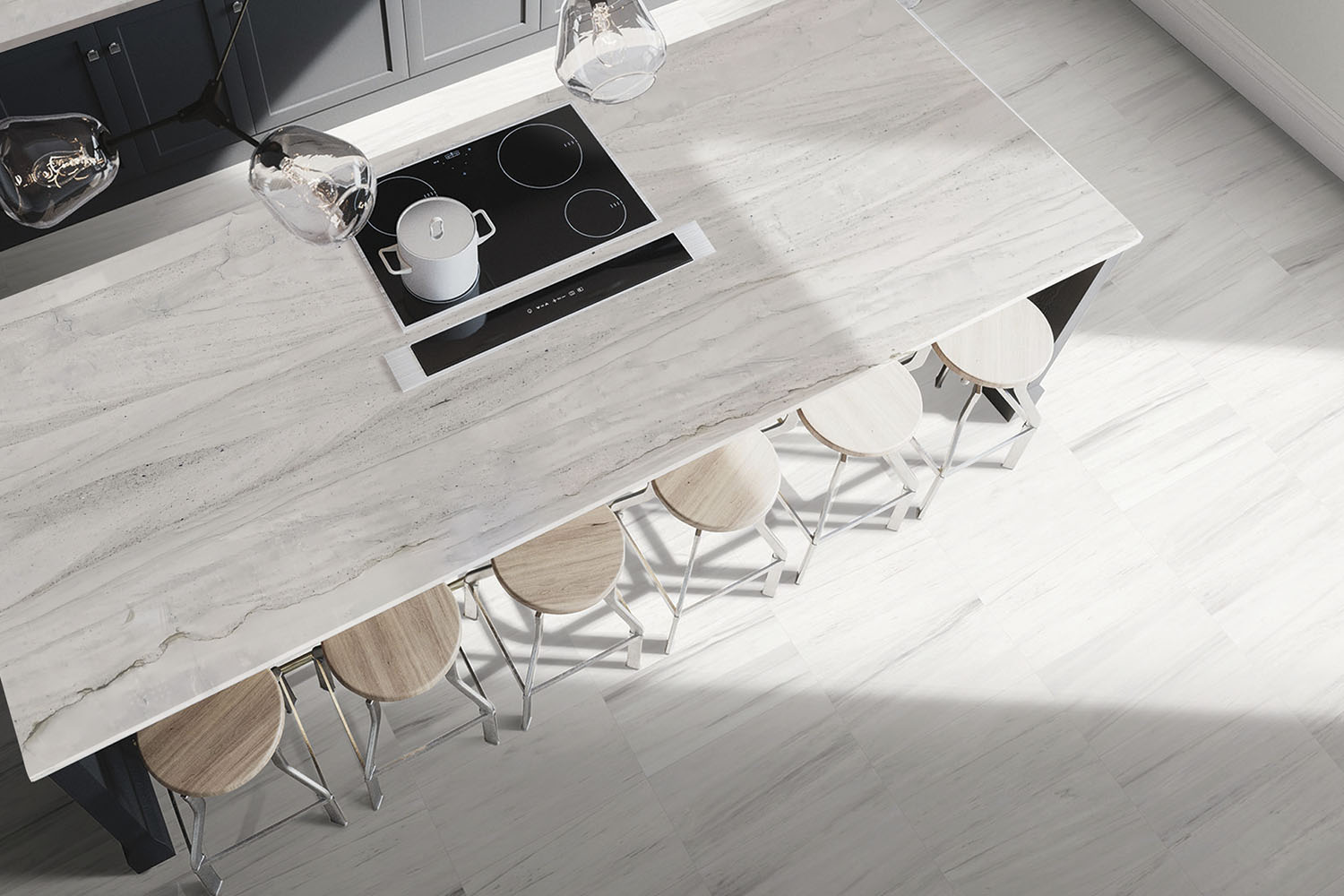 Quartzite Silver Moon Vein Cut